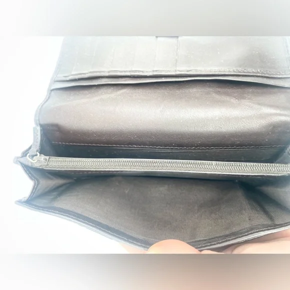 Gucci Dark Chocolate brown leather GG monogram bifold long wallet - Picture 7 of 9